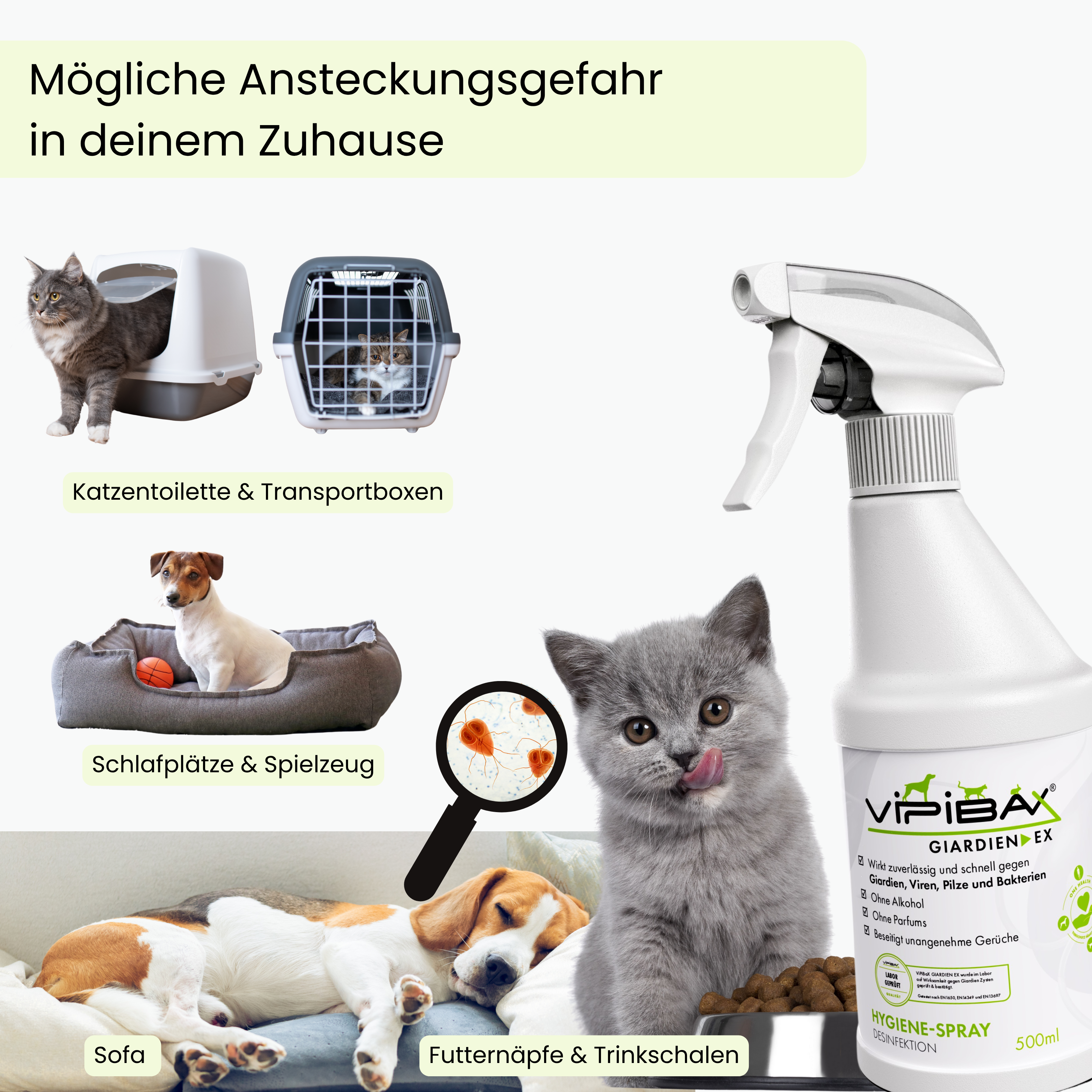 ViPiBaX Giardien EX® Hygiene-Spray Nachfüllpack 2500ml
