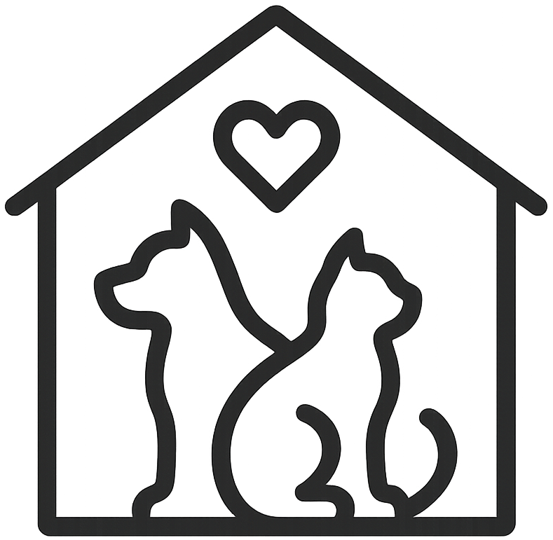 ertsell ein minimalistisches icon, was ein Tierheim symbolisiert