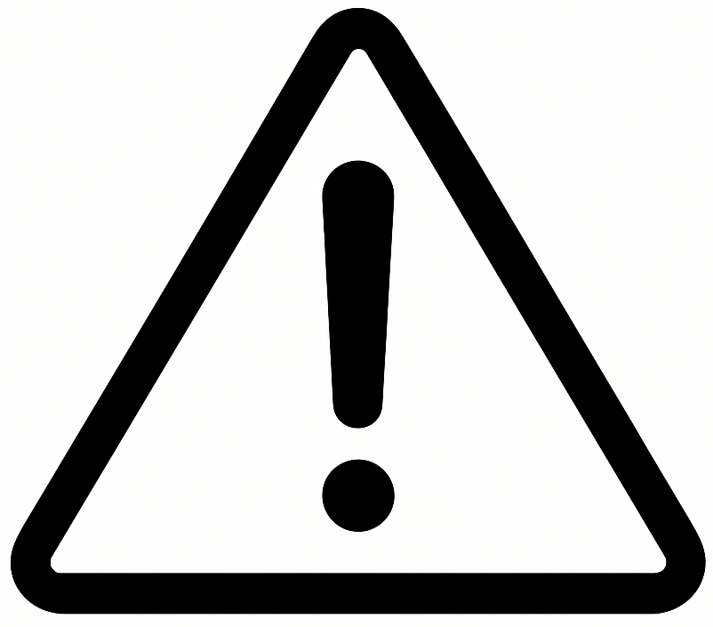 ertsell ein minimalistisches icon, was Warnung symbolisiert